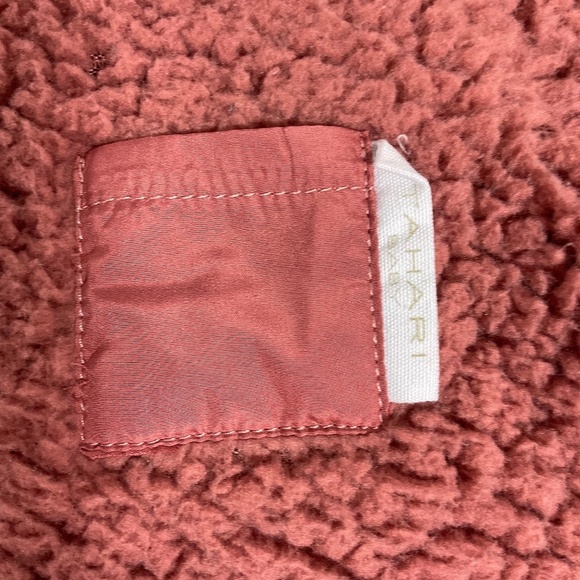 Tahari Baby Fleece Sherpa Hooded Bunting Suit 0-3M Pink Rose Zip Front - Picture 8 of 8